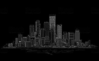 Canary Wharf business aria, London, Sketch collection